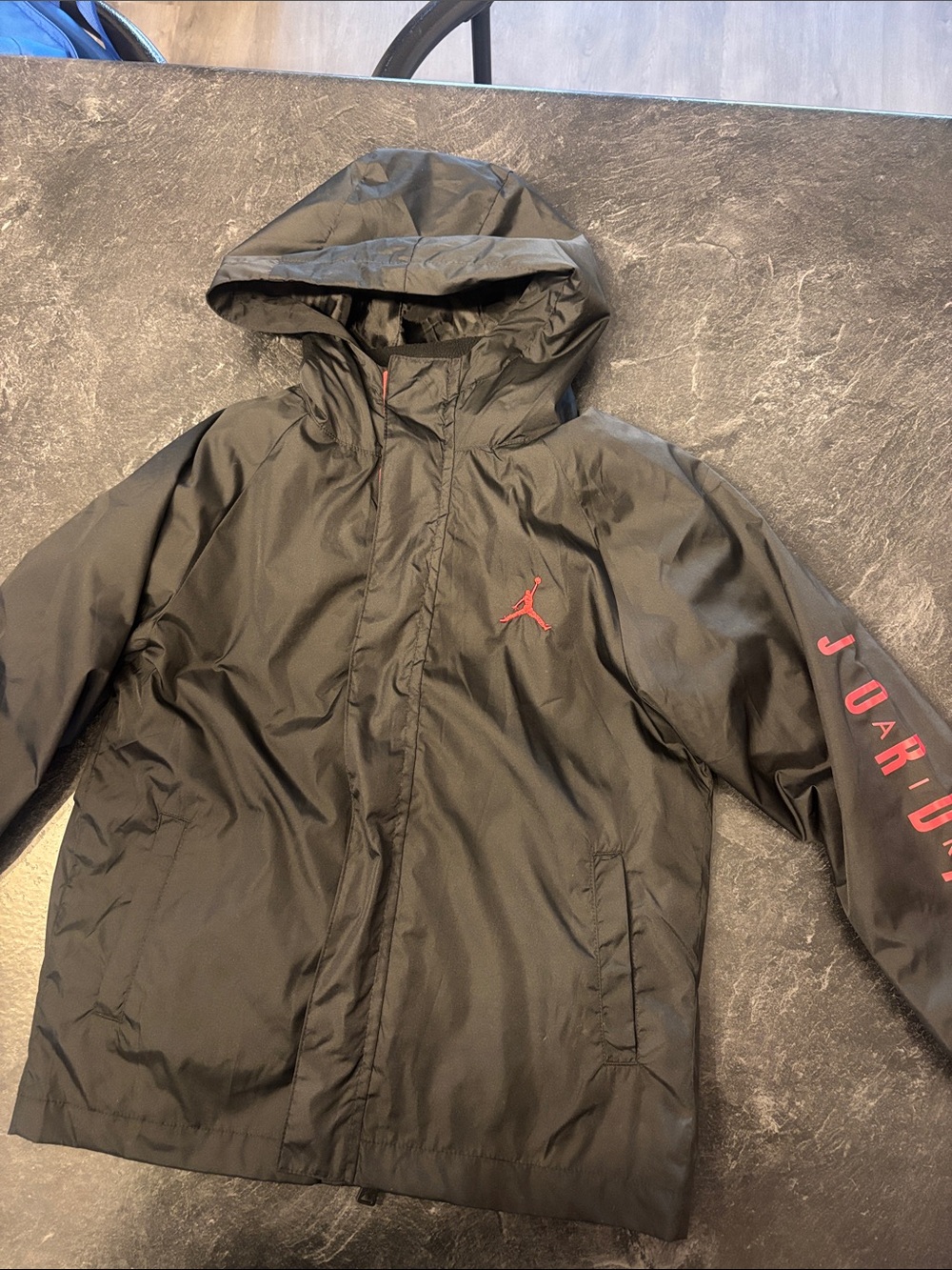 Jordan Black Hooded coat